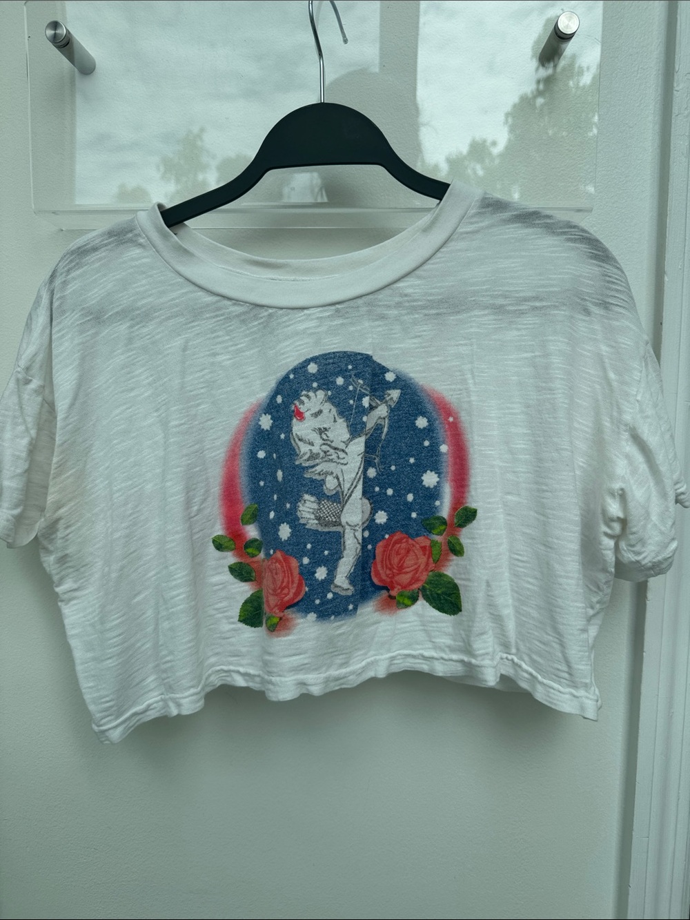 Boys Lie White Graphic Crop Top